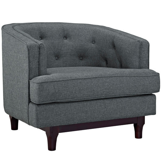 Anchor Fabric Armchair, Gray