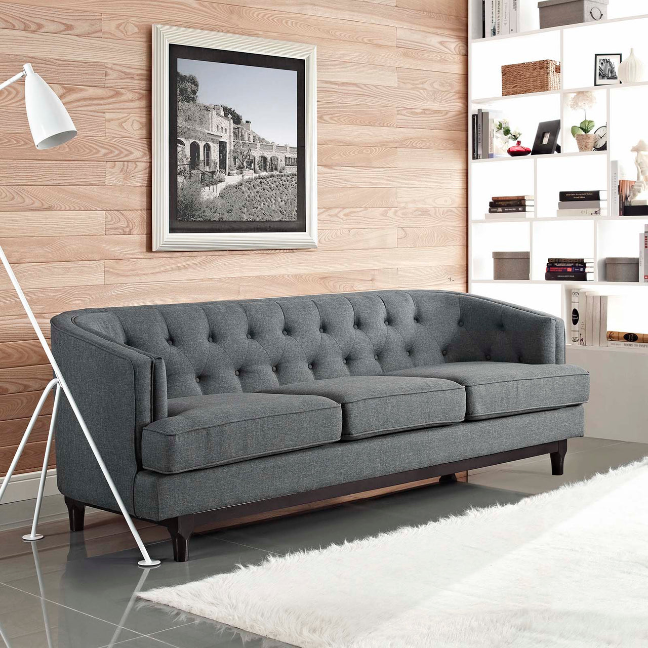 Anchor Fabric Sofa, Gray