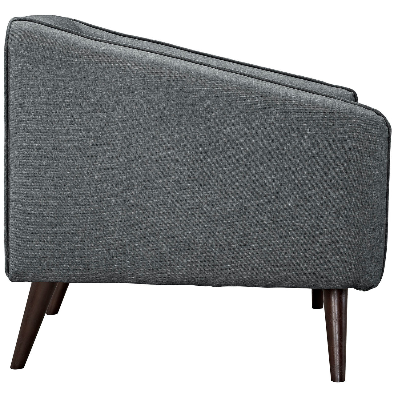 Slide Upholstered Fabric Armchair, Gray