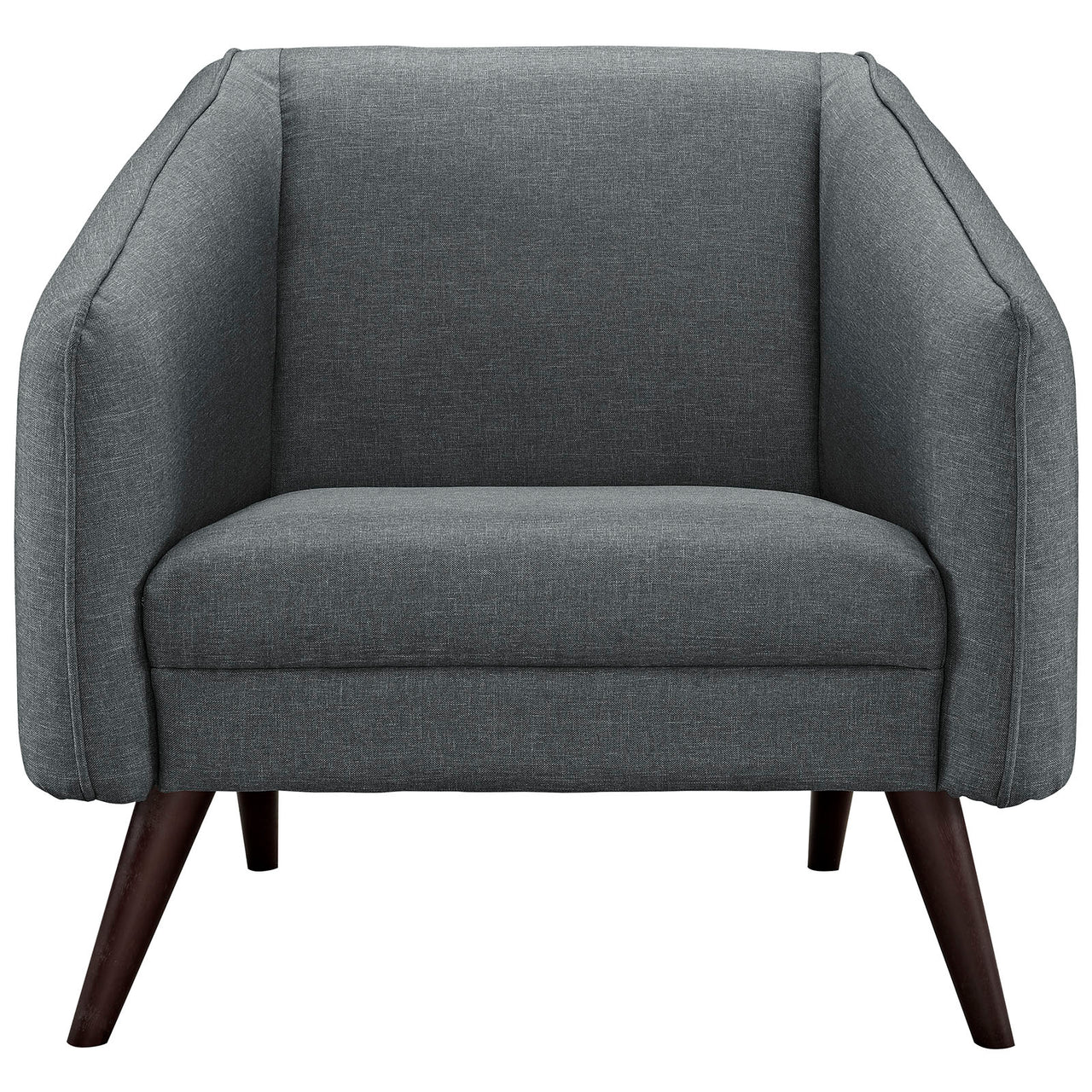 Slide Upholstered Fabric Armchair, Gray