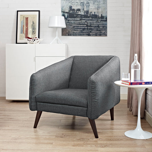Ski Fabric Armchair, Gray