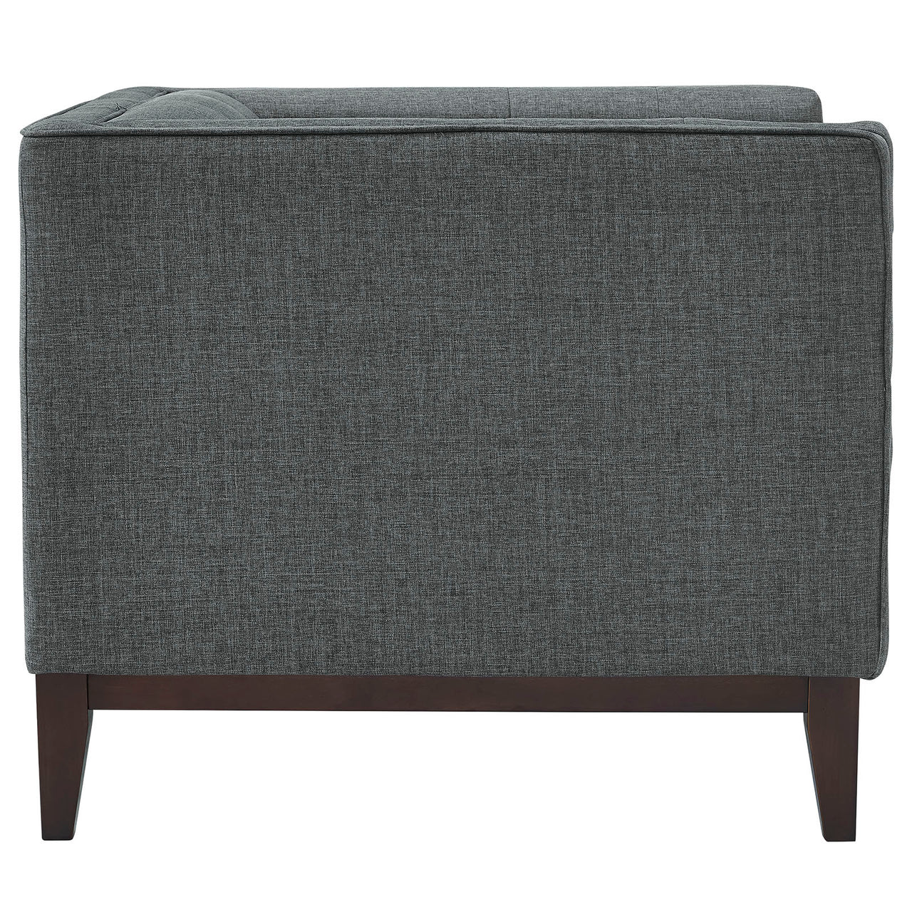Serve Upholstered Fabric Armchair, Gray