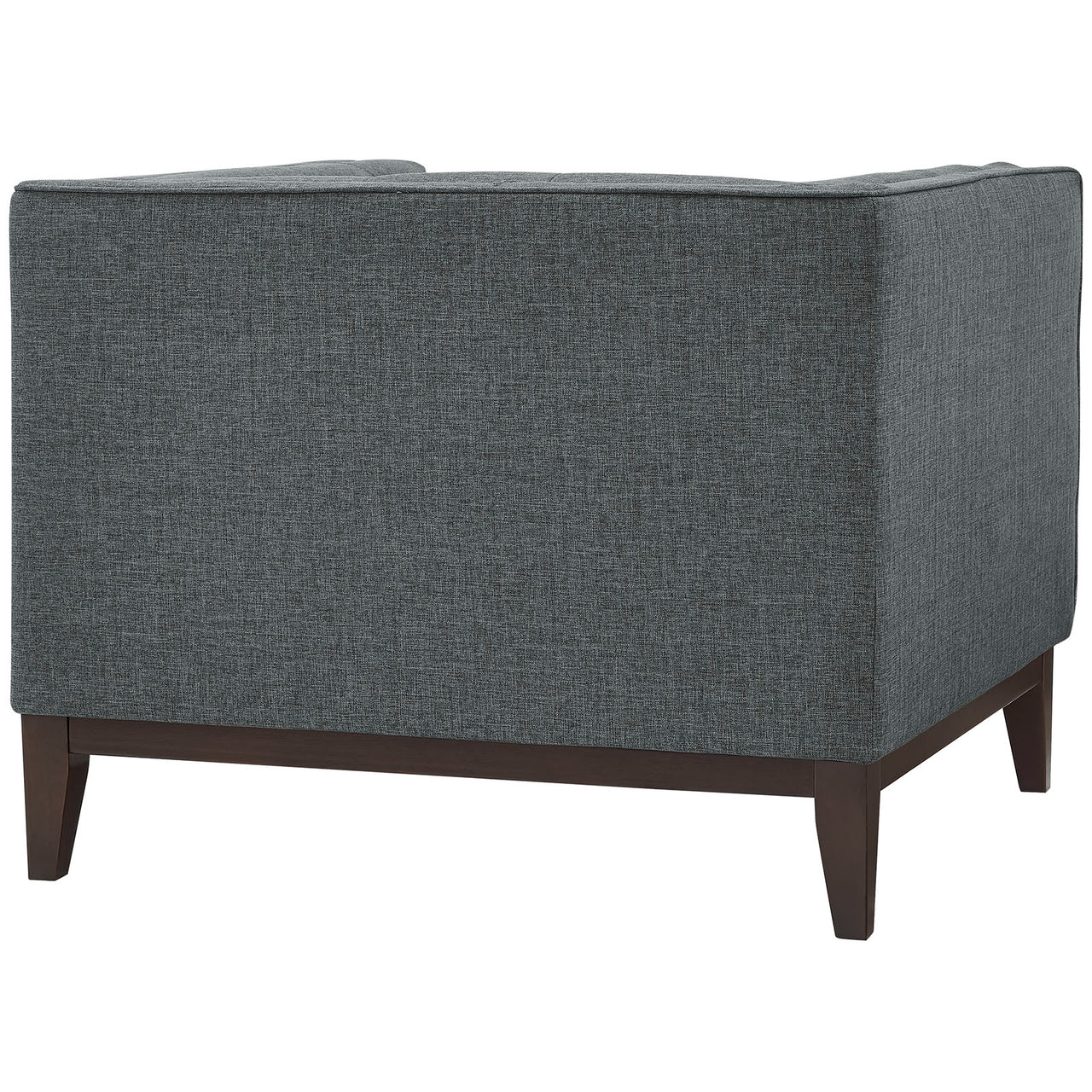 Serve Upholstered Fabric Armchair, Gray