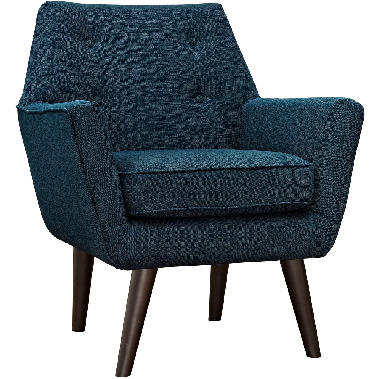 Posit Upholstered Fabric Armchair, Azure