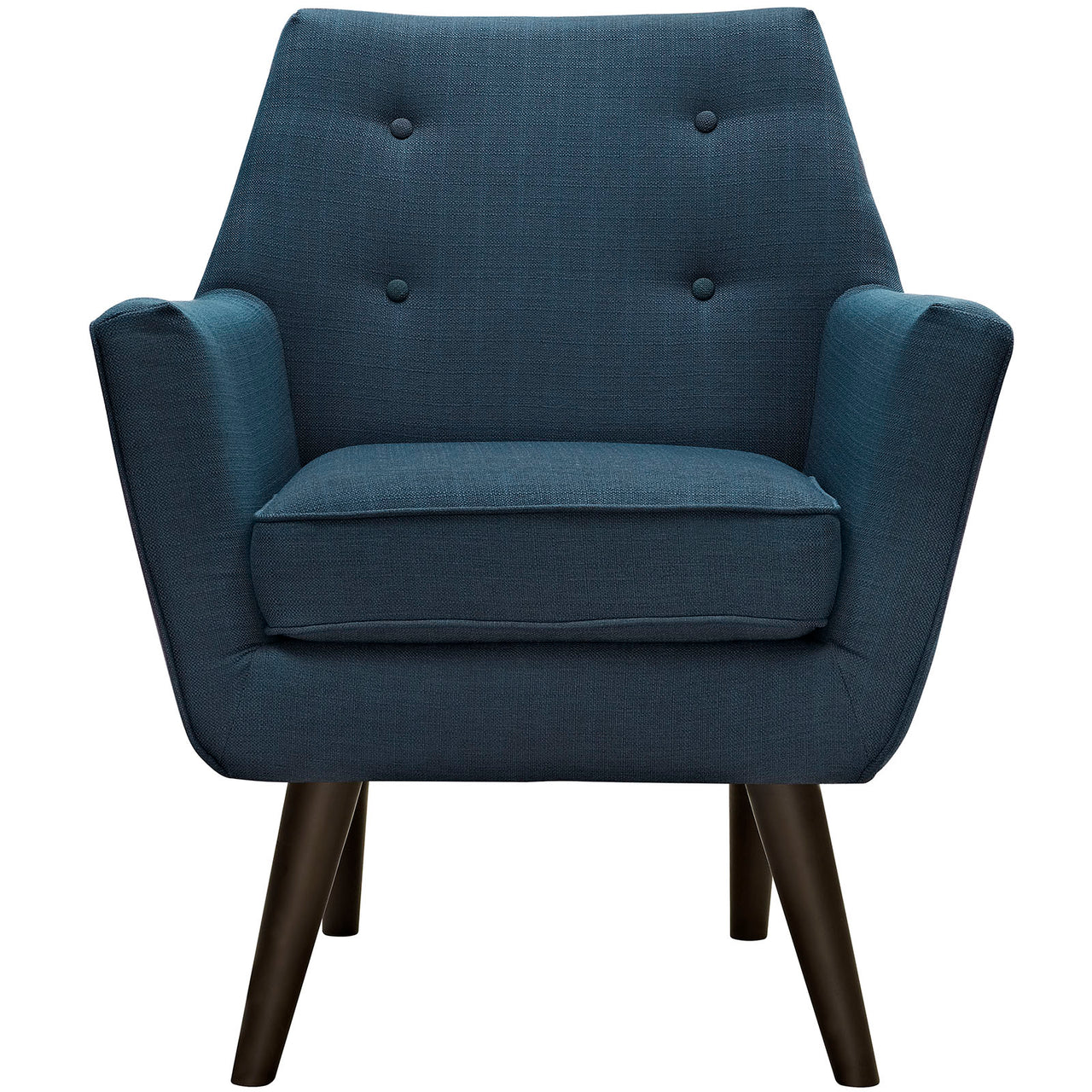 Posit Upholstered Fabric Armchair, Azure