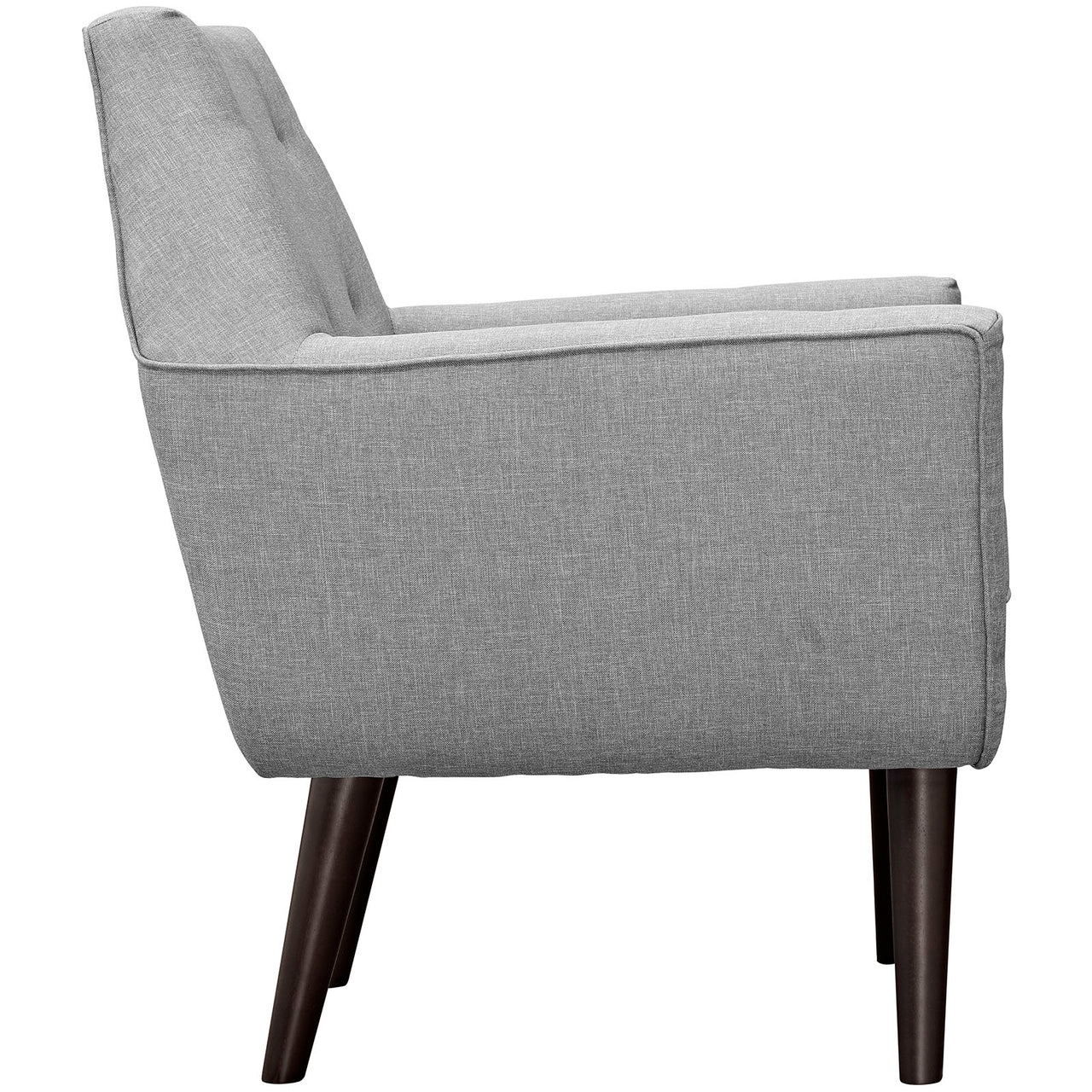Vision Fabric Accent Chair, Light Gray