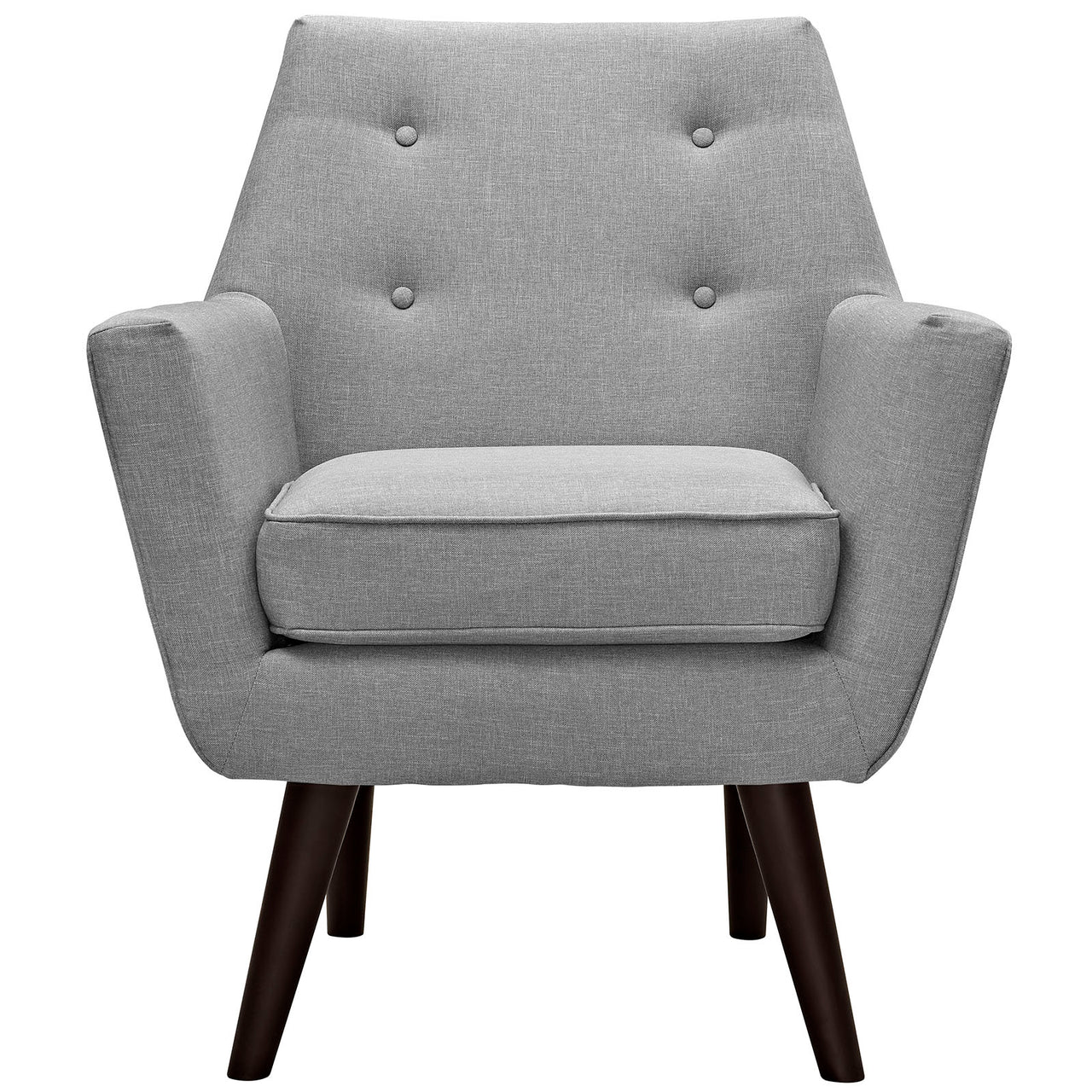 Vision Fabric Accent Chair, Light Gray
