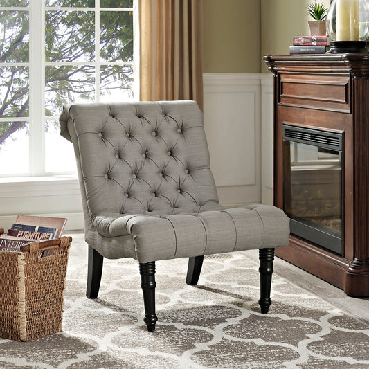 Lioren Fabric Accent Lounge Chair, Granite