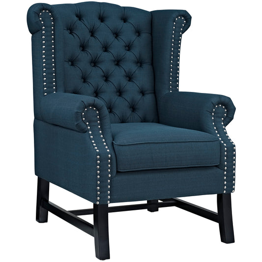 Ambryelle Fabric Armchair, Azure