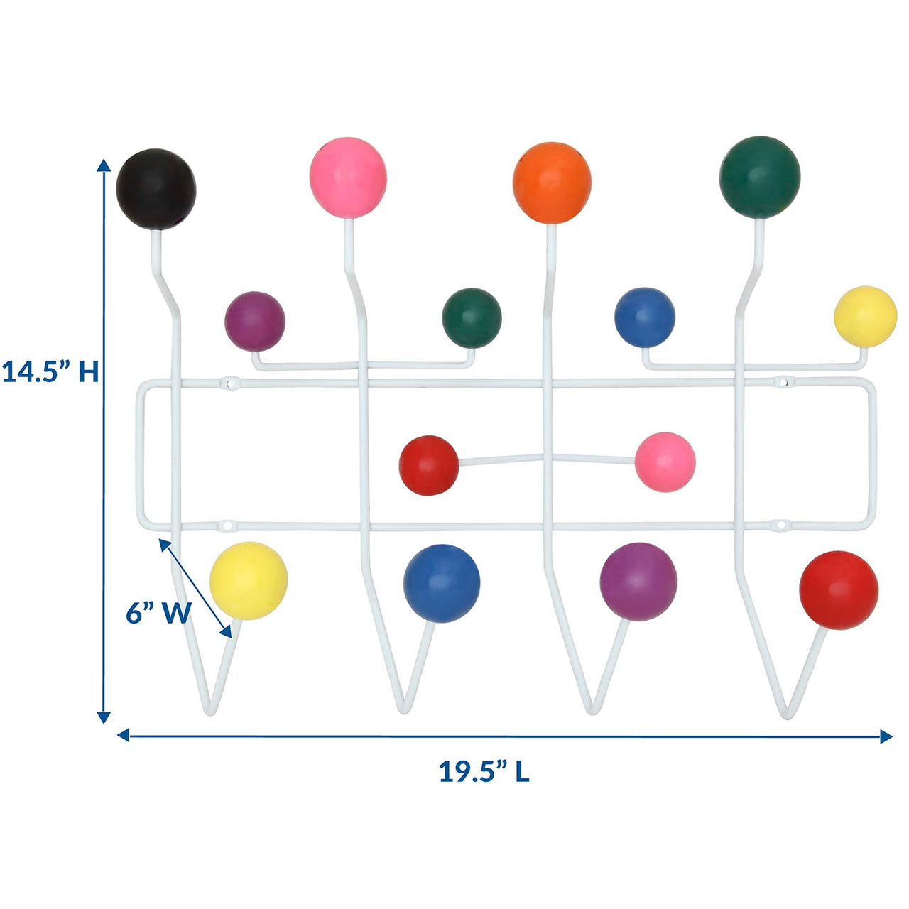 Orbelle Coat Rack, Multicolor