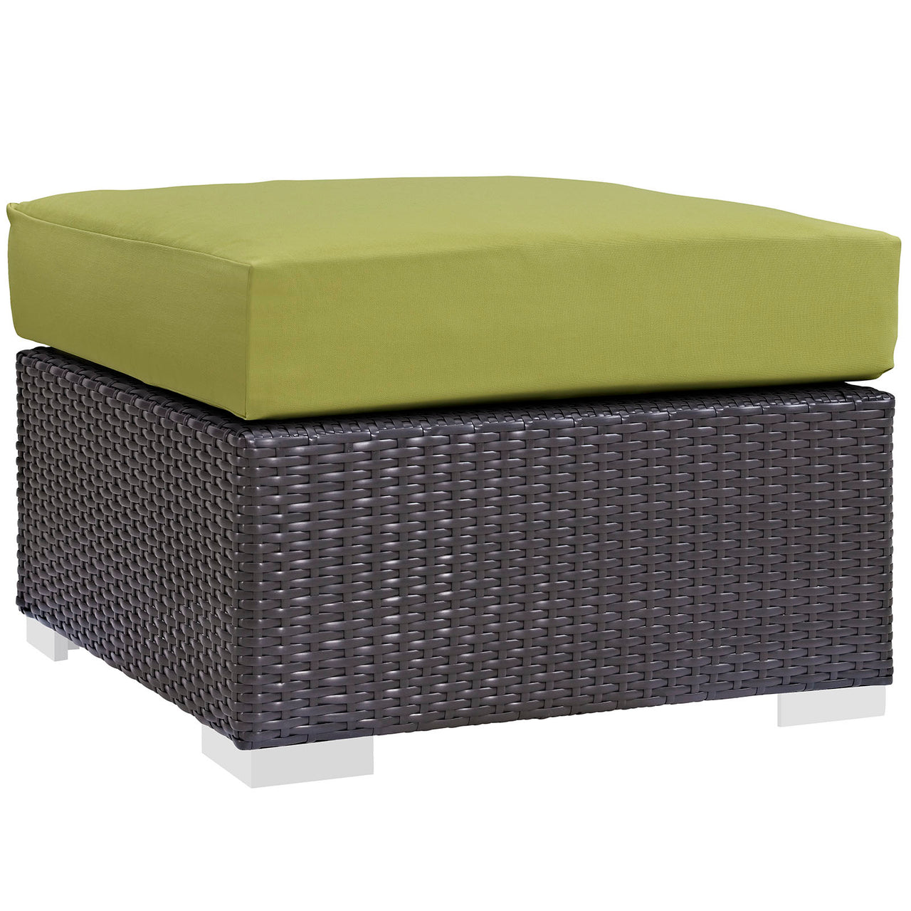 Convene 3 Piece Outdoor Patio Sofa Set, Espresso & Peridot