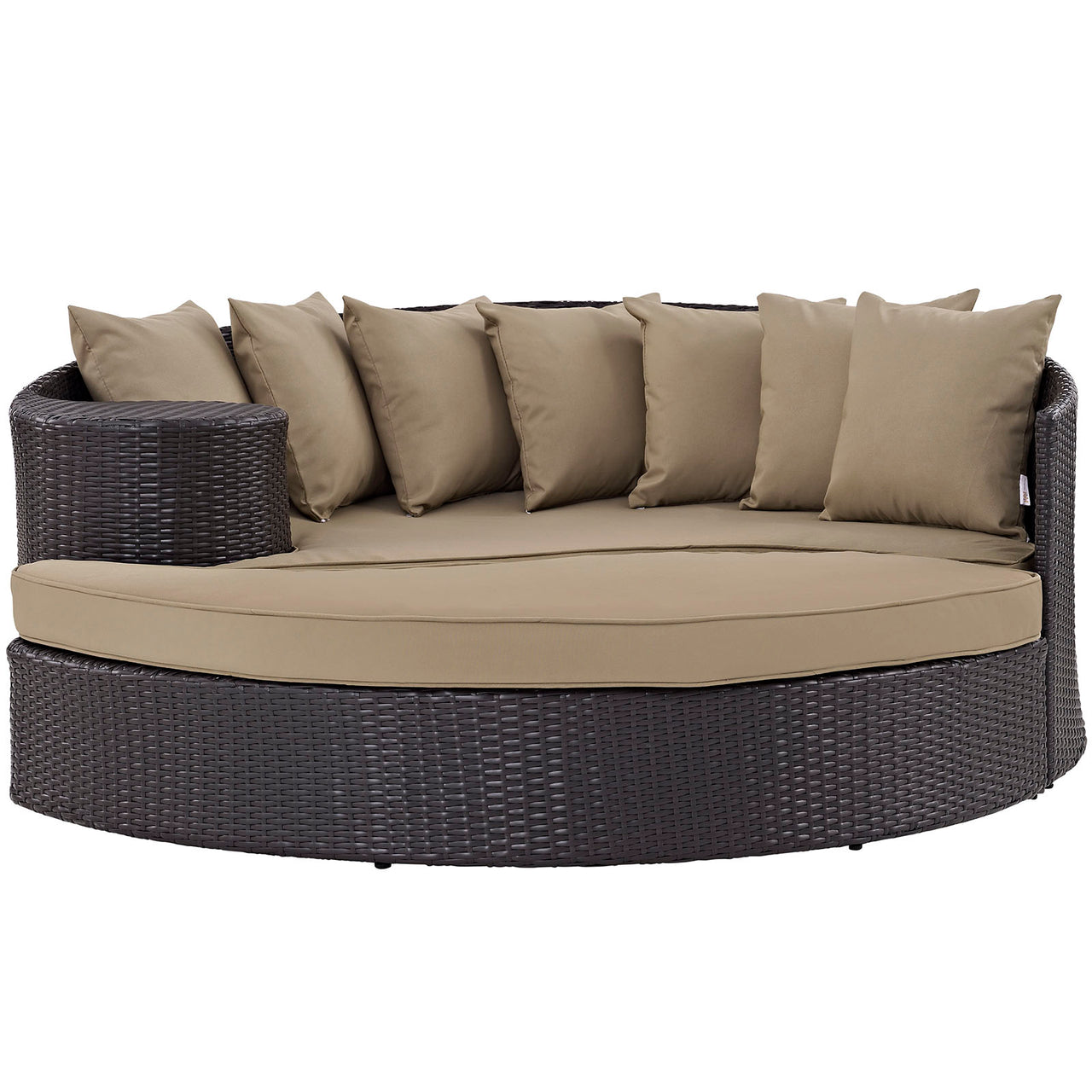 Convene Outdoor Patio Daybed, Espresso & Mocha