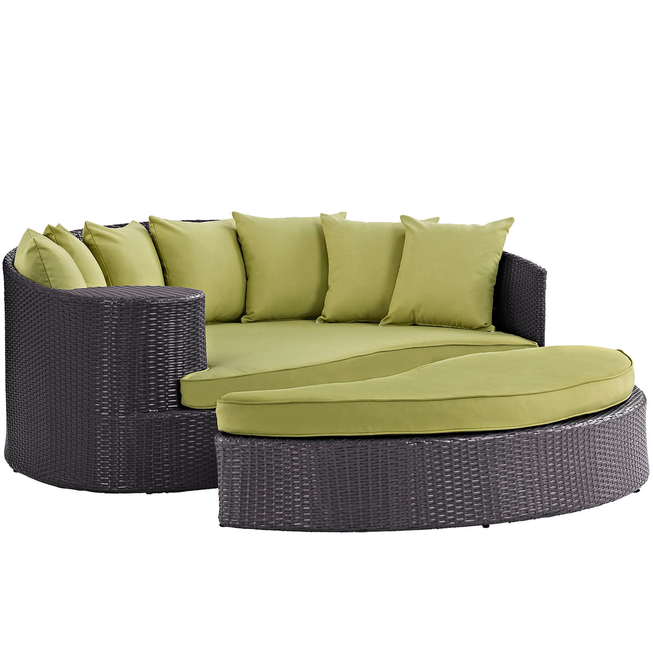 Conversation Alfresco Daybed, Espresso & Peridot