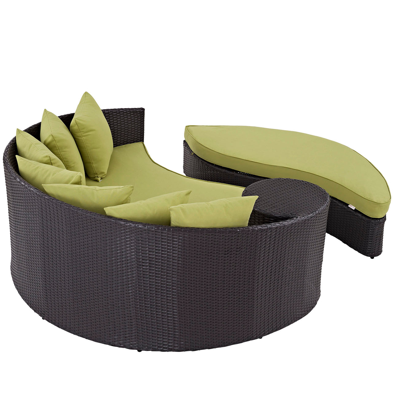 Conversation Alfresco Daybed, Espresso & Peridot