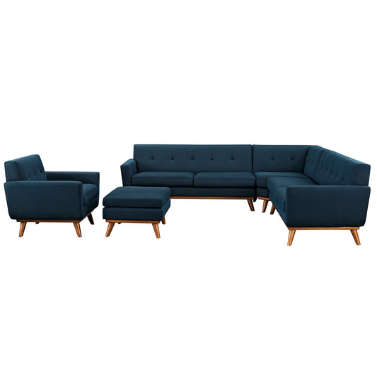 Rendezvous 5-Piece Sectional, Azure