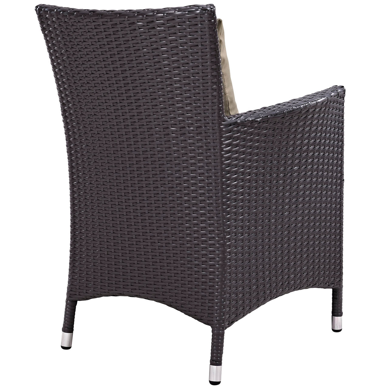 Conversation 4-Piece Alfresco Dining Chair Set, Espresso & Mocha