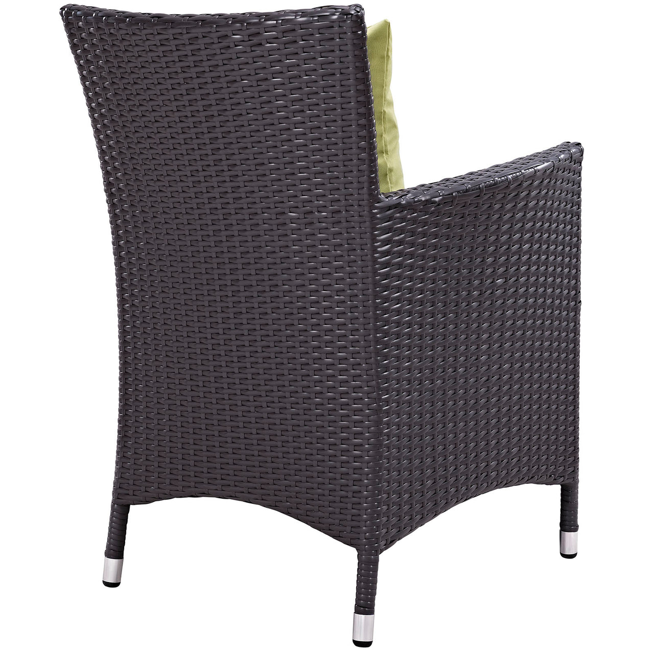 Convene 7 Piece Outdoor Patio Dining Set, Espresso & Peridot