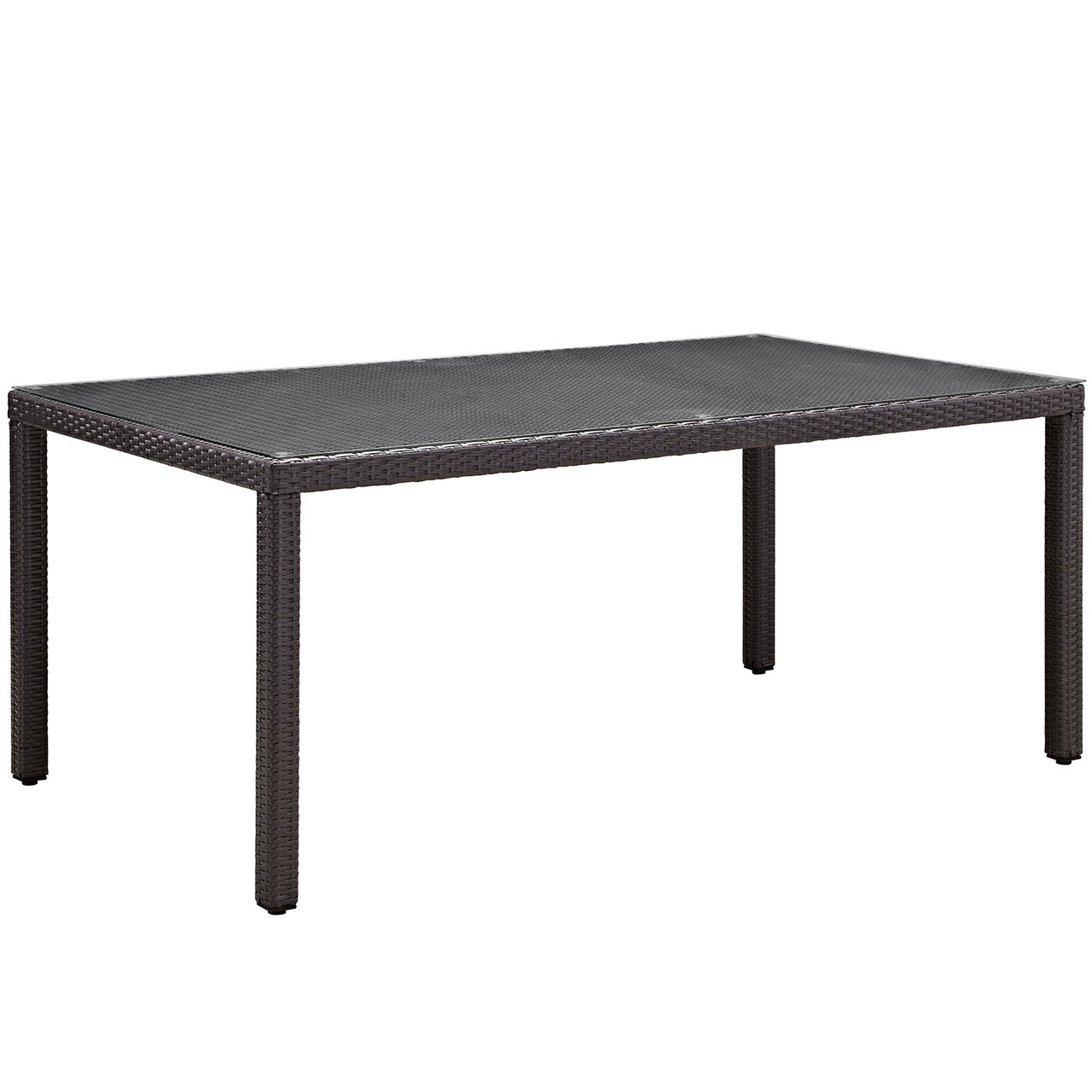Convene 7 Piece Outdoor Patio Dining Set, Espresso & Turquoise
