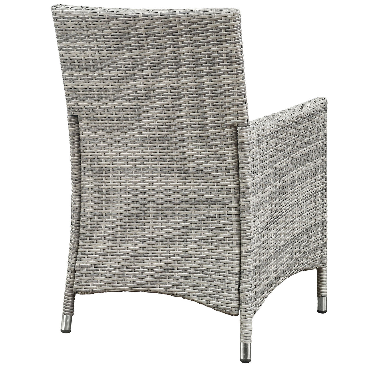 Bridge 4 Piece Outdoor Patio Conversation Set, Light Gray & Beige