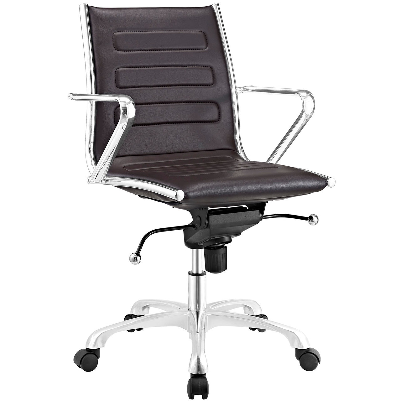 Altura Mid-Back Office Chair, Brown