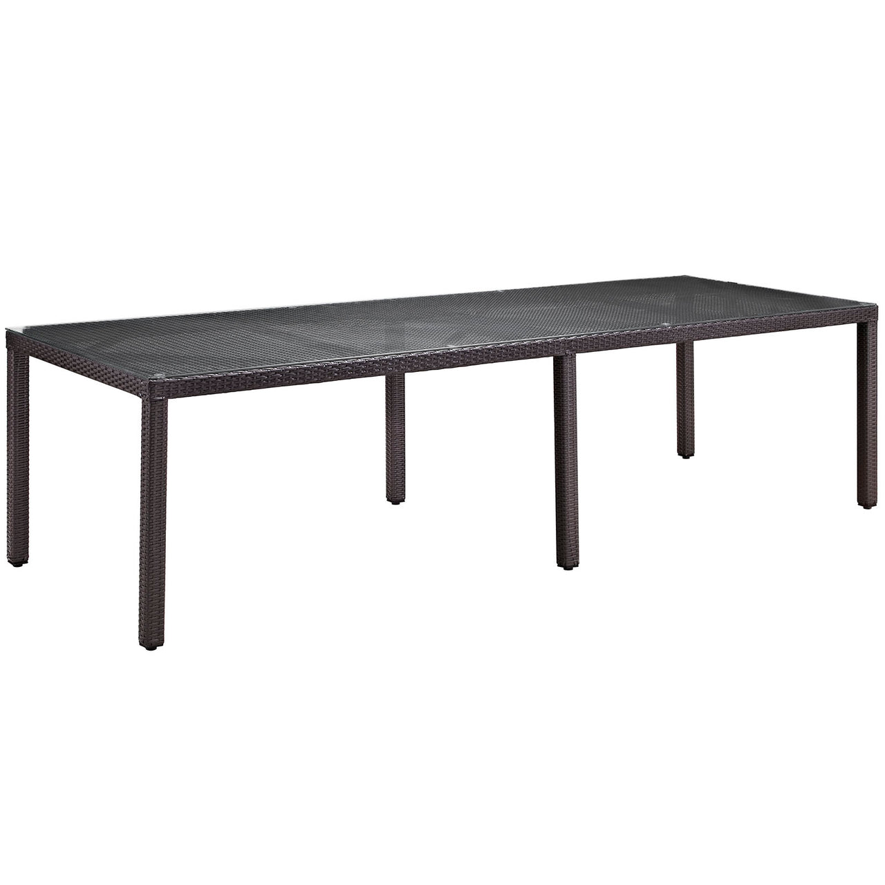Convene 11 Piece Outdoor Patio Dining Set, Espresso & Turquoise