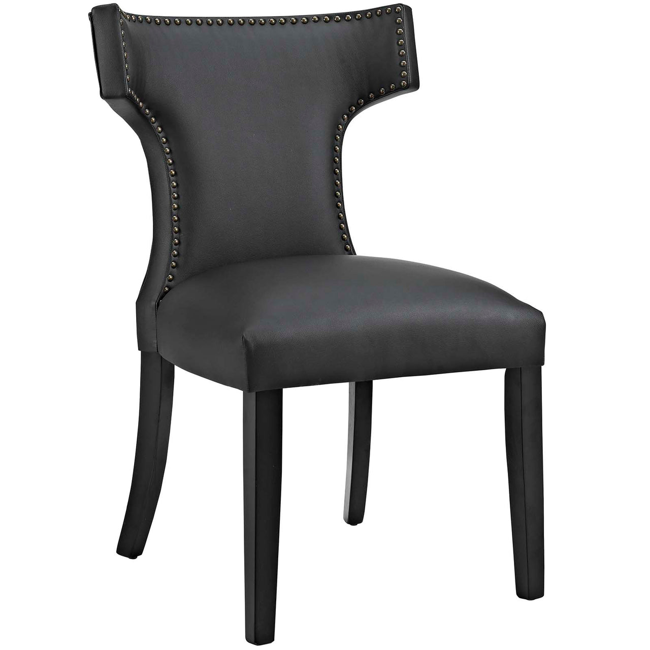 Vela Eco-Leather Dining Chair, Black