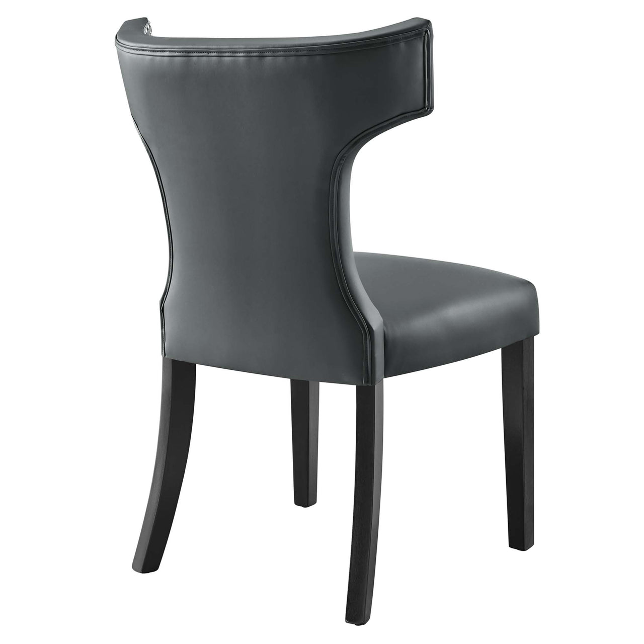 Vela Eco-Leather Dining Chair, Gray
