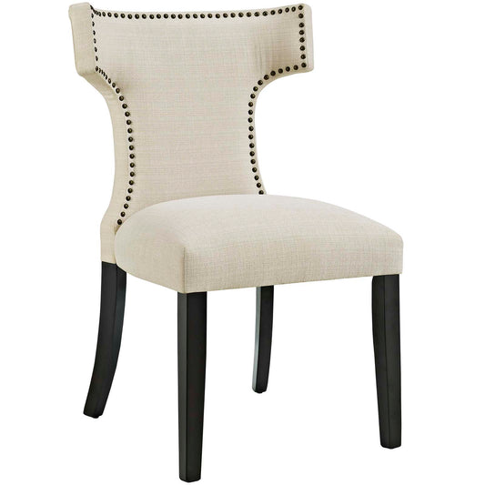 Vela Fabric Dining Chair, Beige