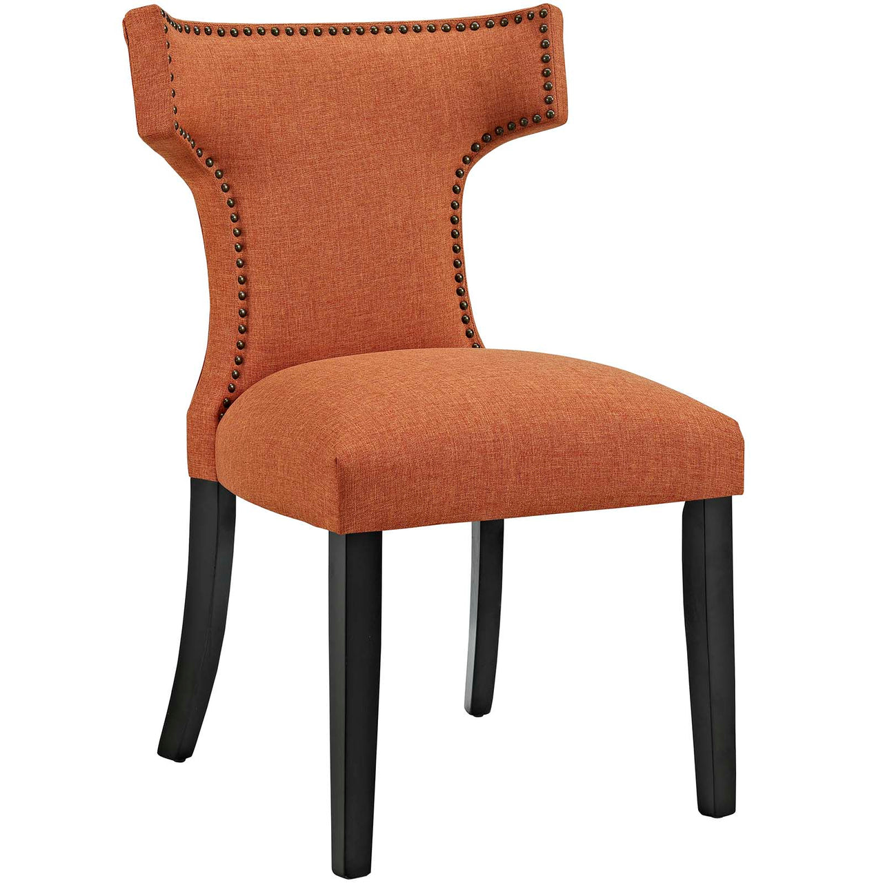 Vela Fabric Dining Chair, Orange