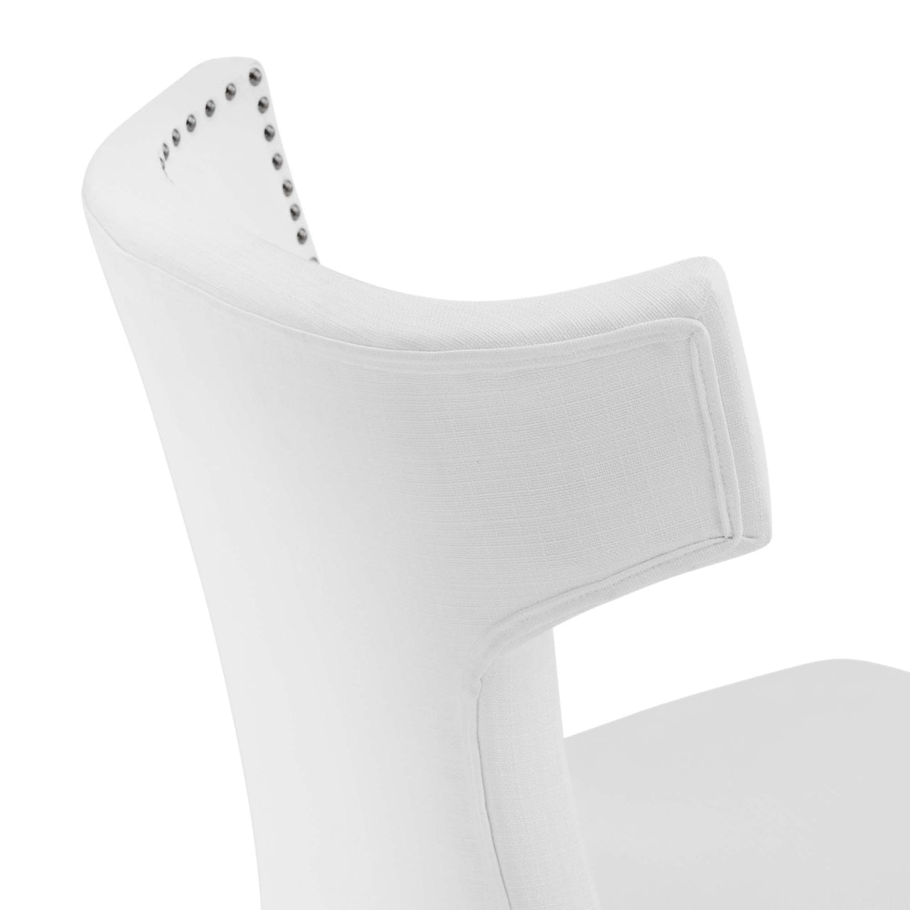 Vela Fabric Dining Chair, White