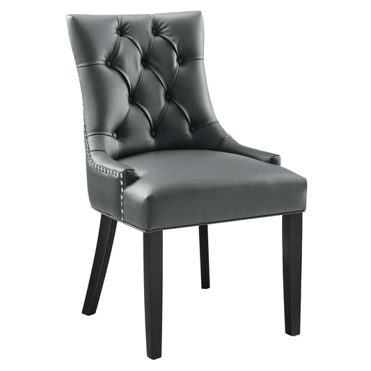 Cavell Eco-Leather Dining Chair, Gray