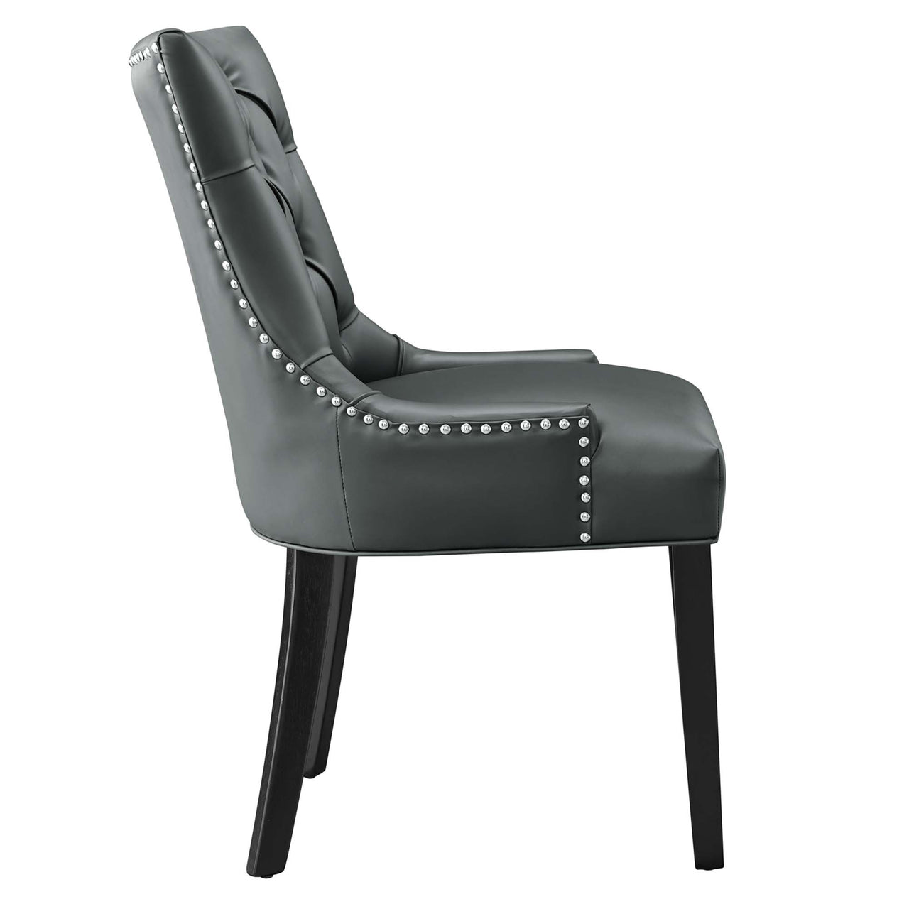 Cavell Eco-Leather Dining Chair, Gray