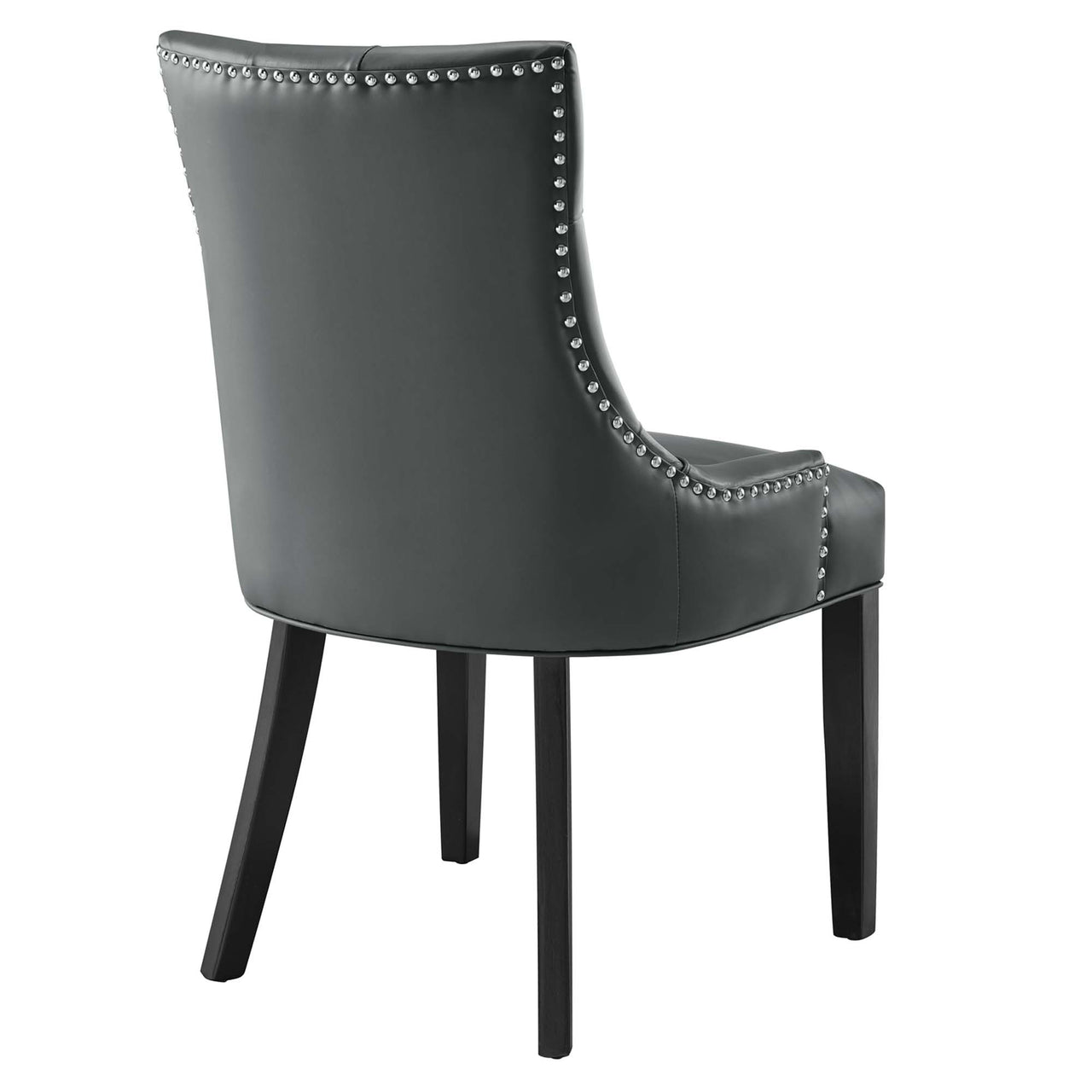 Cavell Eco-Leather Dining Chair, Gray