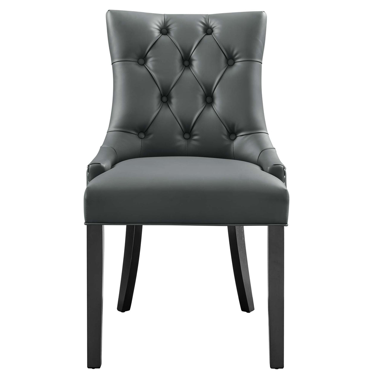 Cavell Eco-Leather Dining Chair, Gray