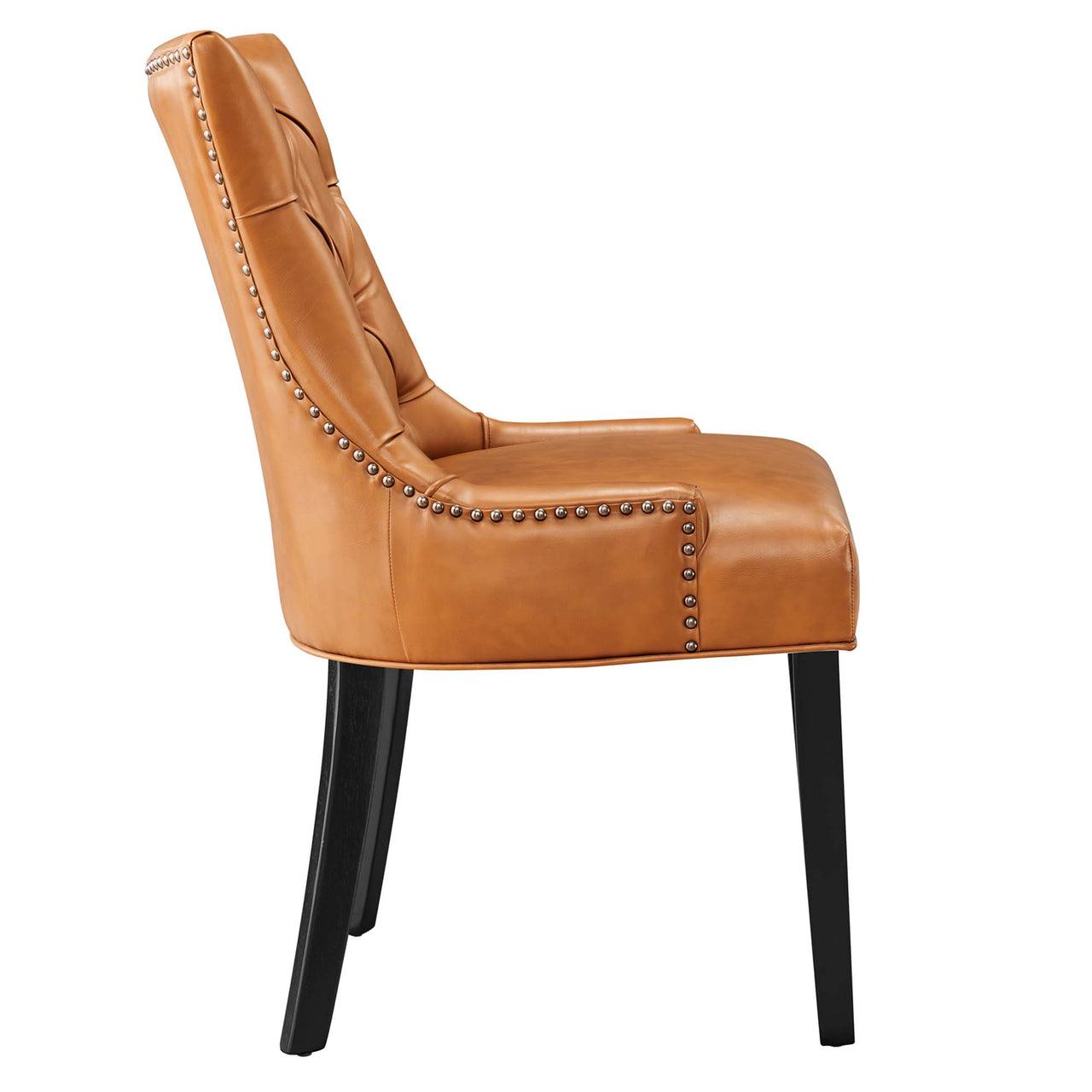 Cavell Eco-Leather Dining Chair, Tan