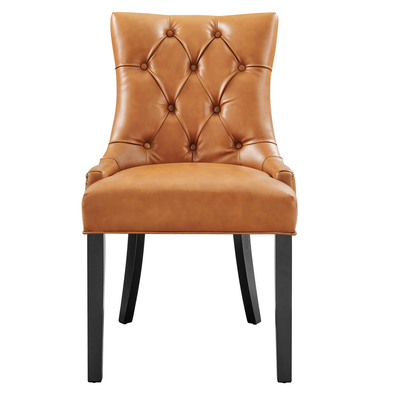 Cavell Eco-Leather Dining Chair, Tan