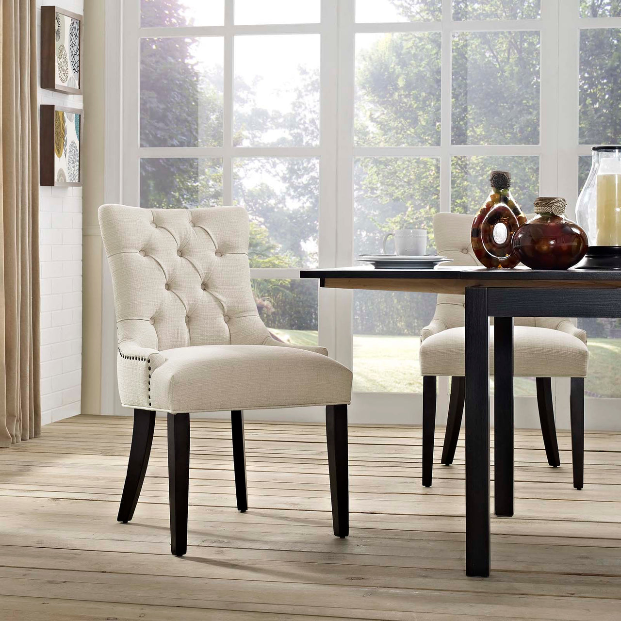 Cavell Fabric Dining Chair, Beige