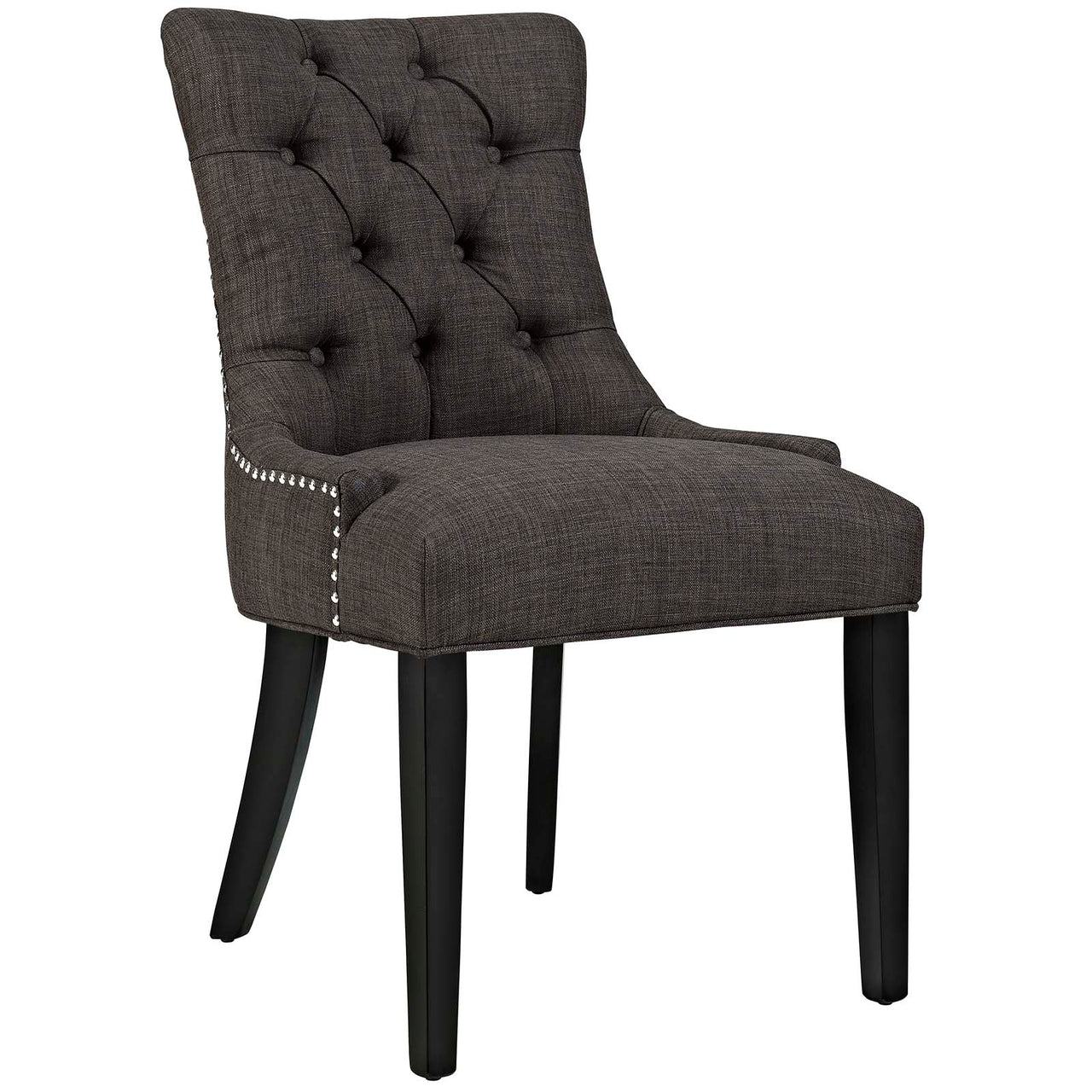 Cavell Fabric Dining Chair, Brown