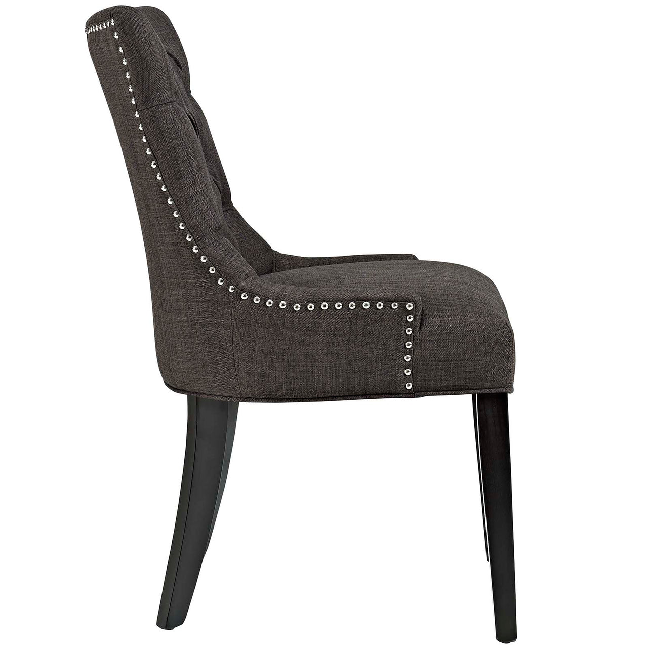 Cavell Fabric Dining Chair, Brown