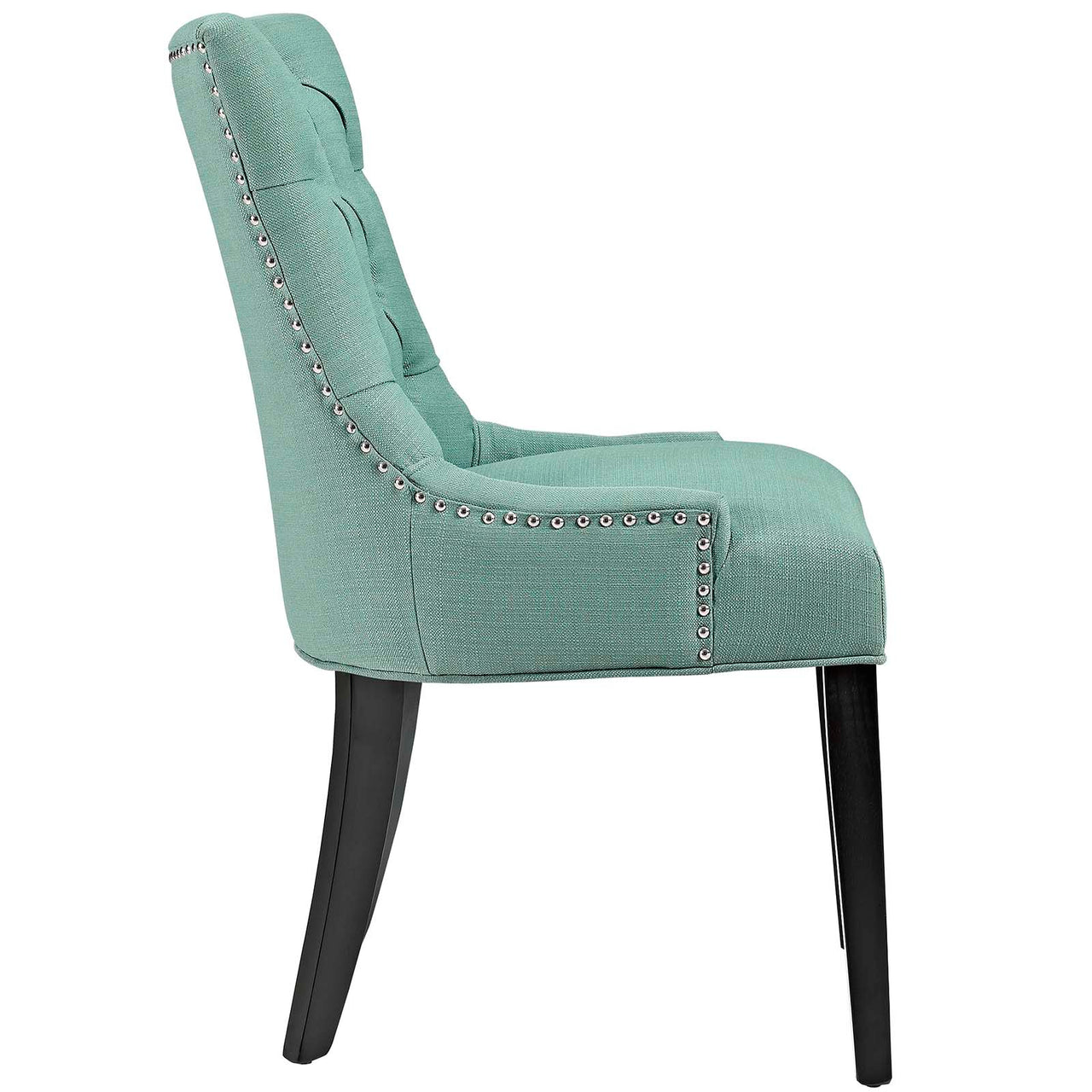 Cavell Fabric Dining Chair, Aqua Green