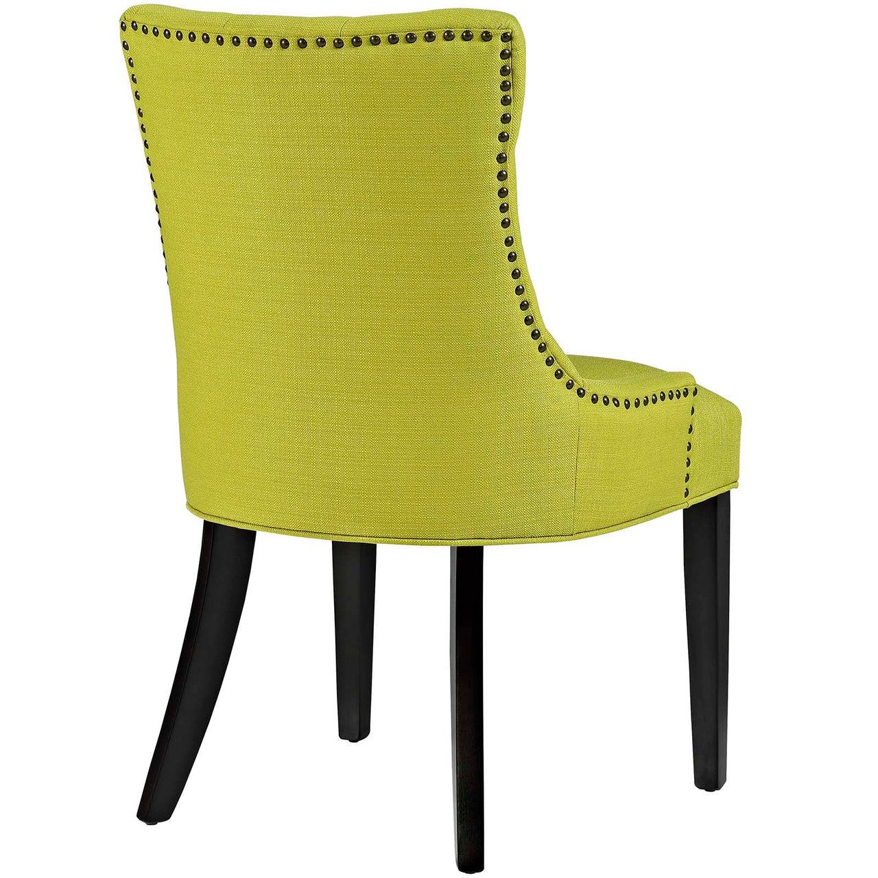 Regent Tufted Fabric Dining Chair, Chartreuse