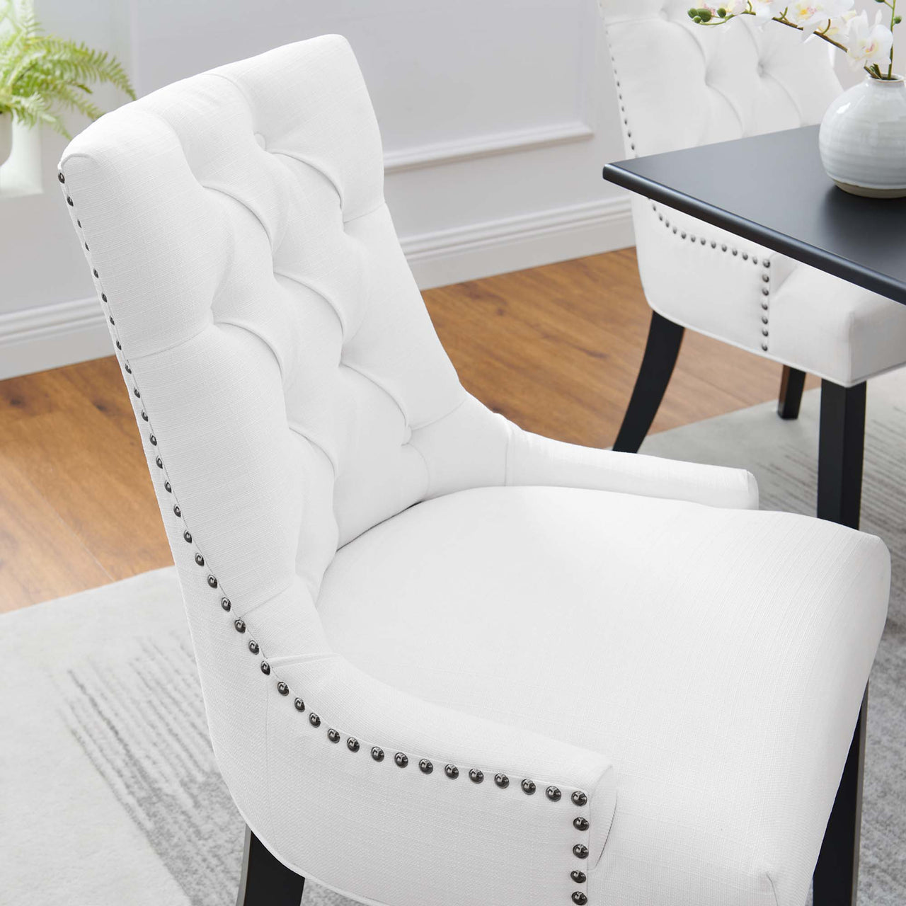 Cavell Fabric Dining Chair, White