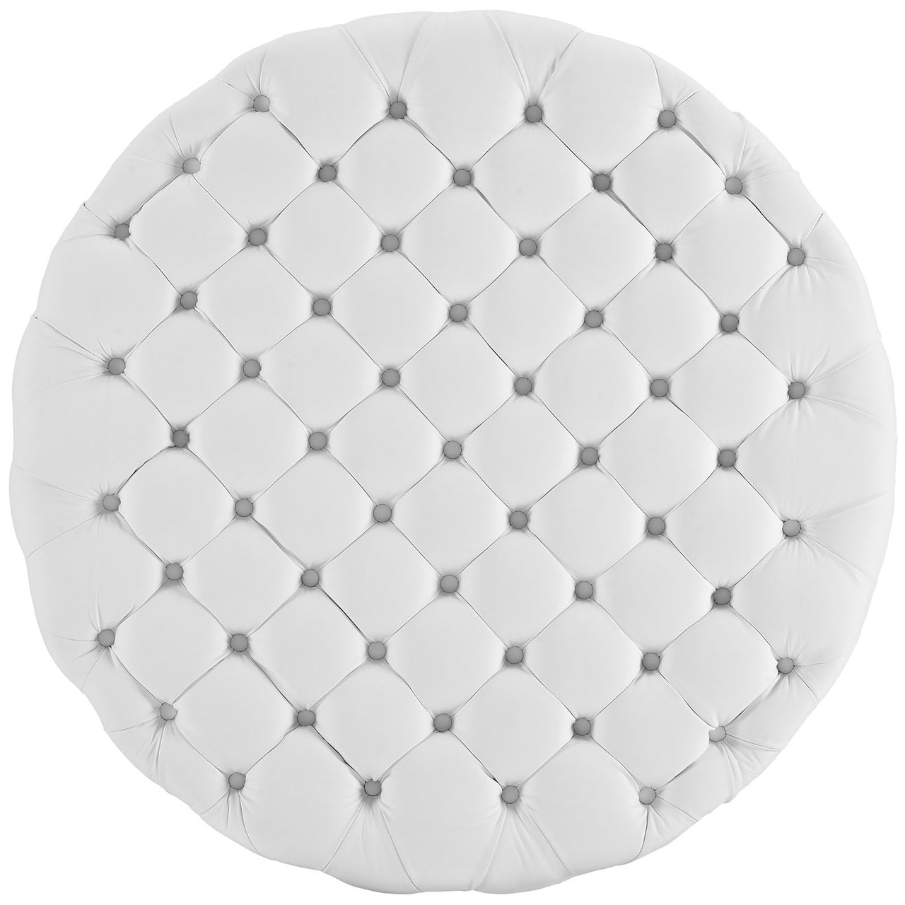 Love Eco-Leather Ottoman, White