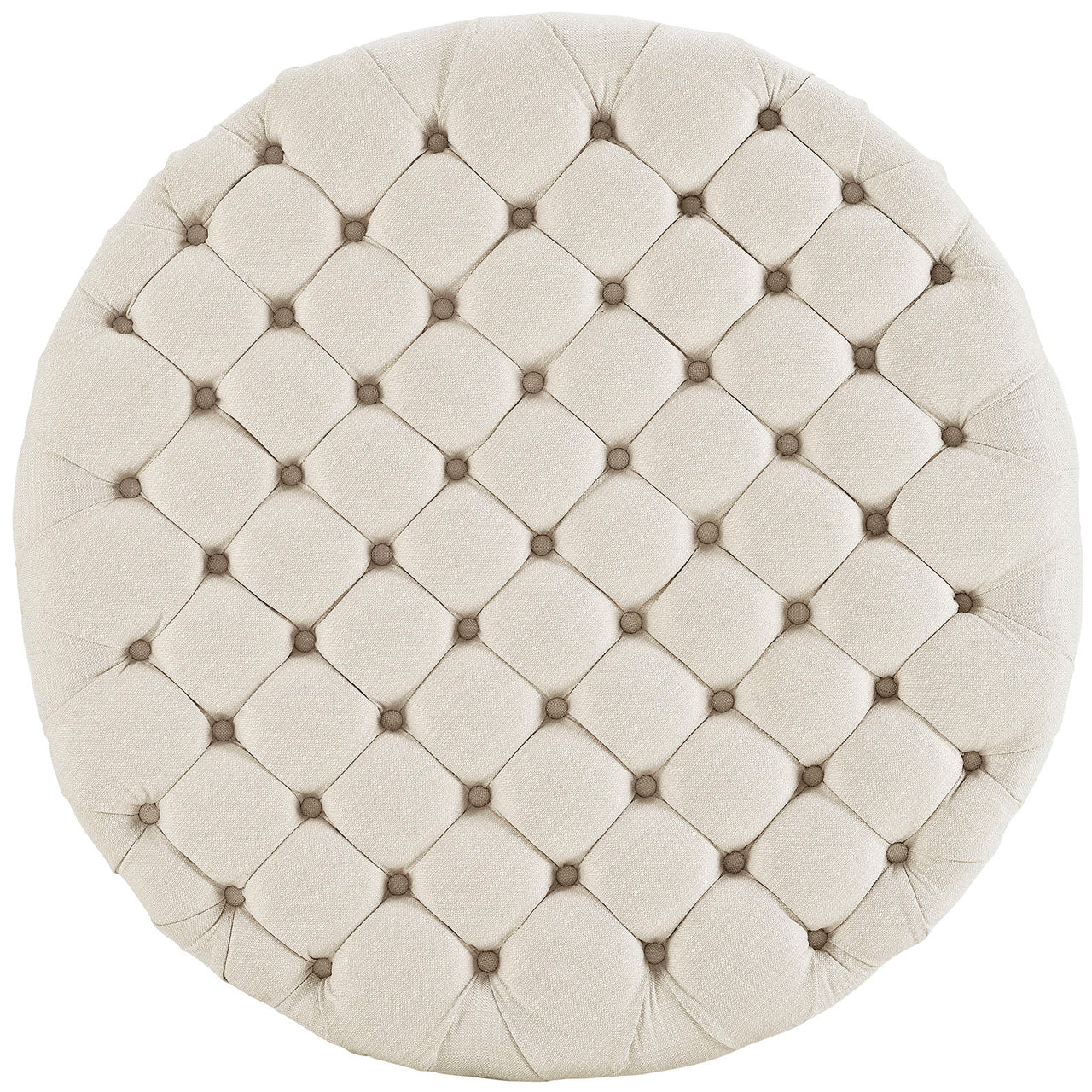 Love Fabric Ottoman, Beige