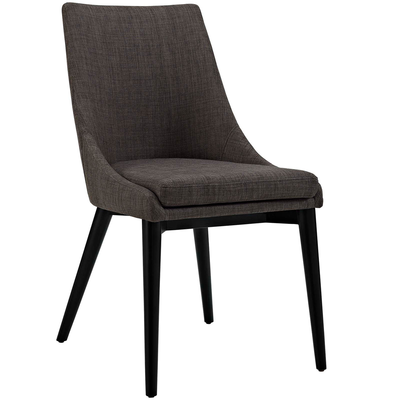 Viscount Fabric Dining Chair, Brown