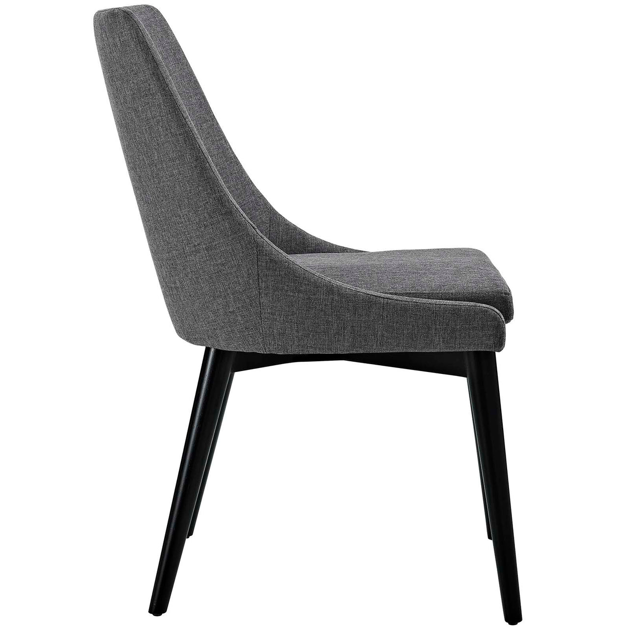 Viscount Fabric Dining Chair, Gray