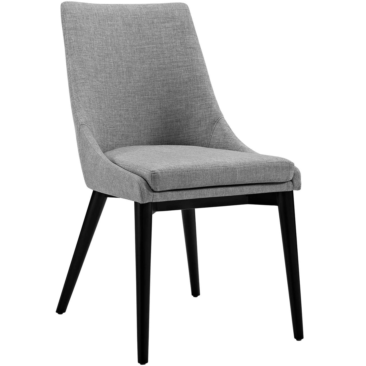Viscount Fabric Dining Chair, Light Gray