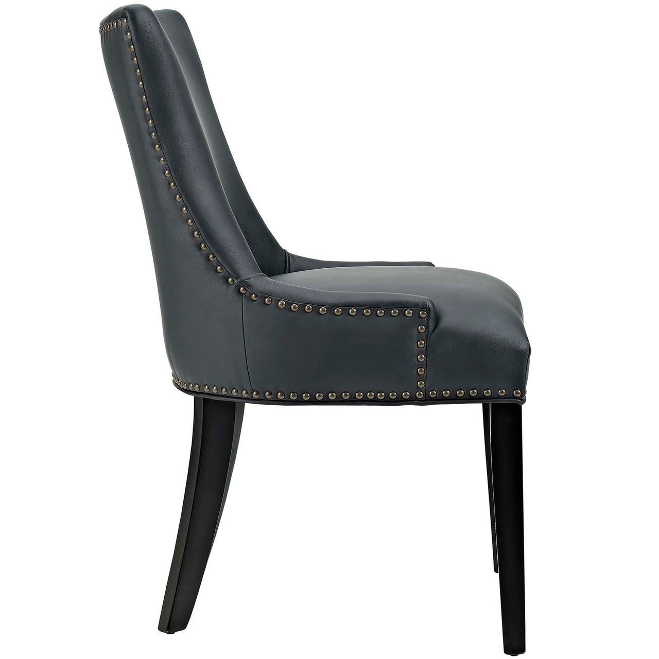 Marquis Vegan Leather Dining Chair, Black