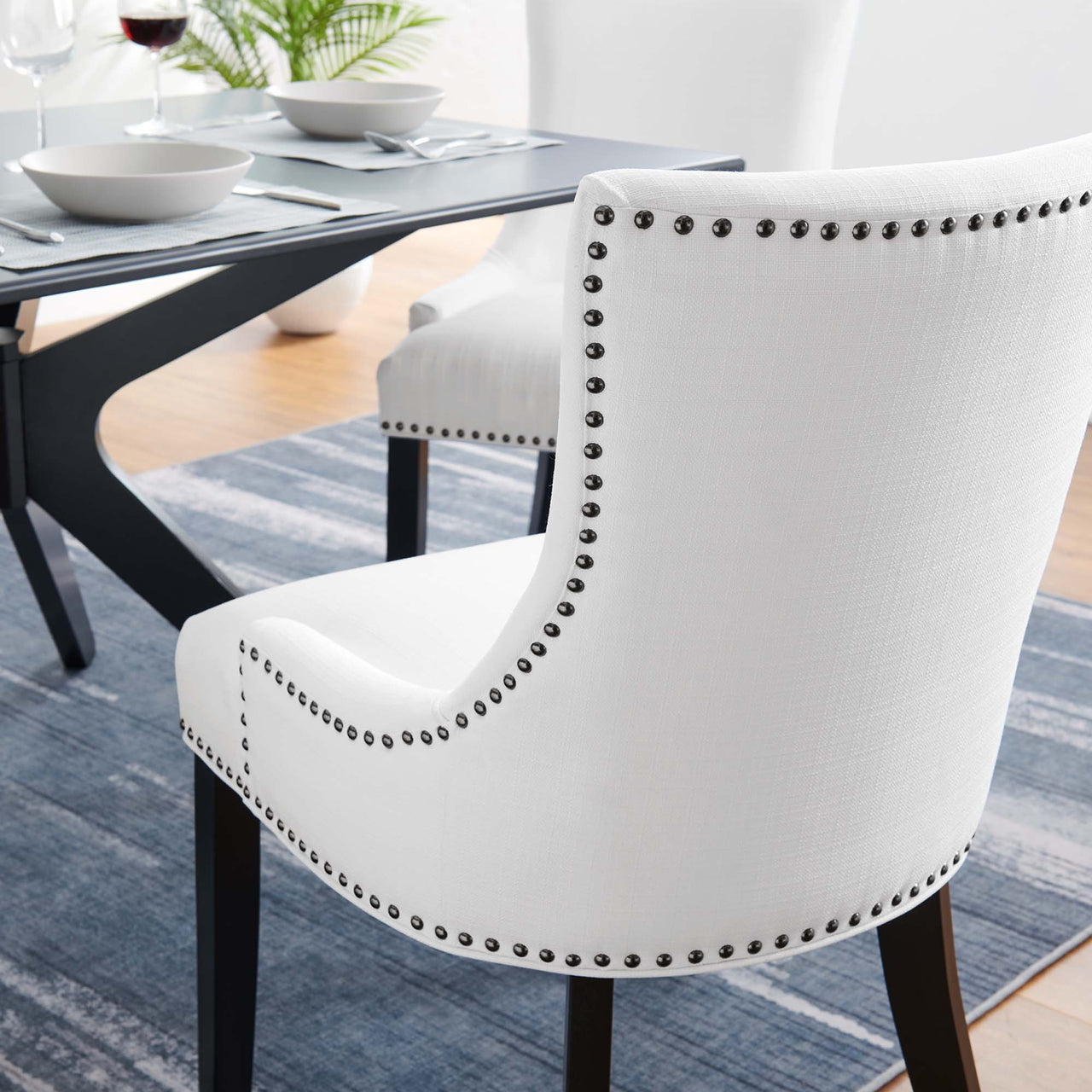 Marquis Fabric Dining Chair, White