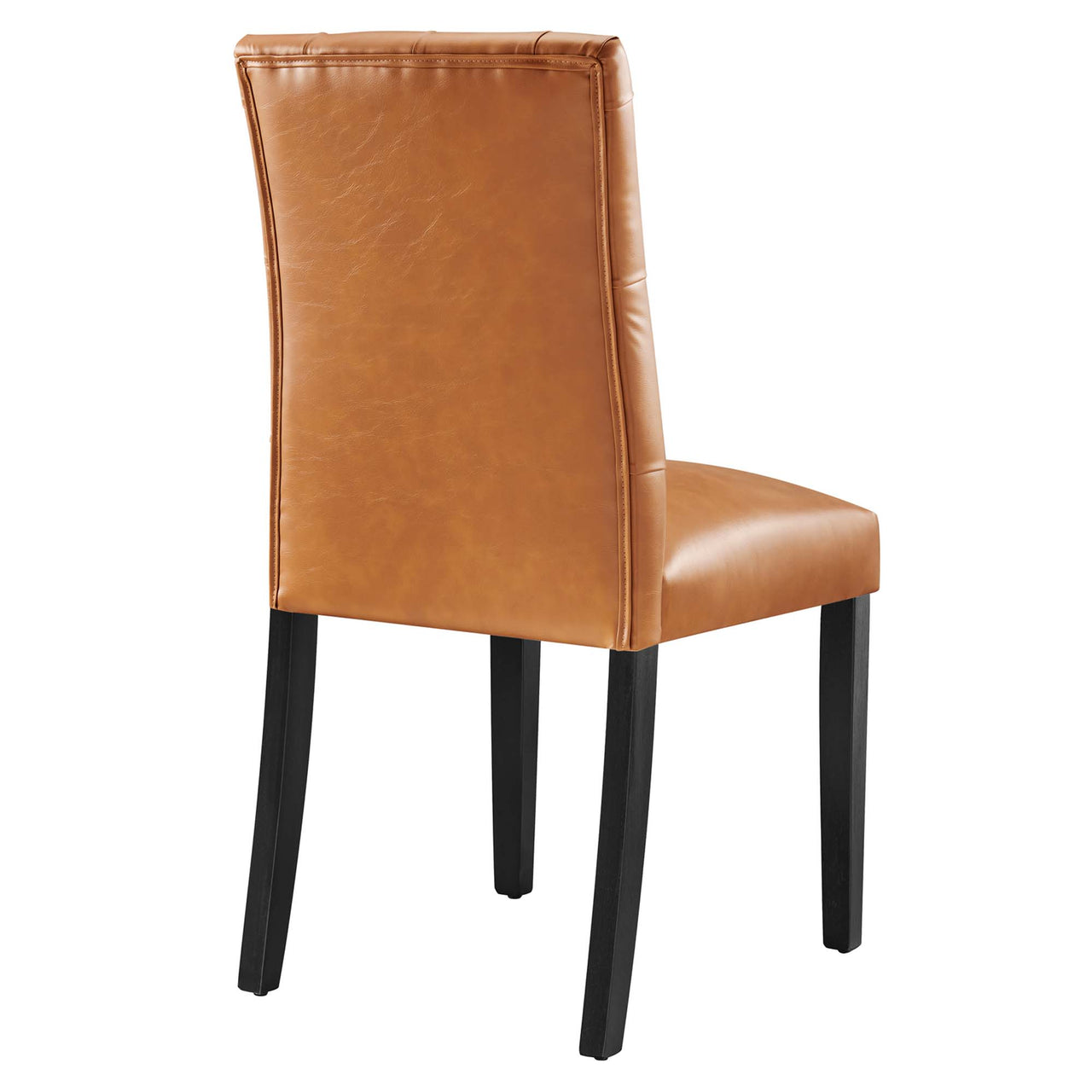 Heiress Upholstered Eco-Leather Dining Chair, Tan